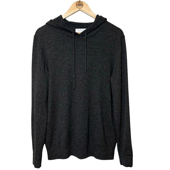 Everlane 100% Cashmere Hoodie Sweater Pullover Long Sleeve Gray Unisex Large - Picture 1 of 8